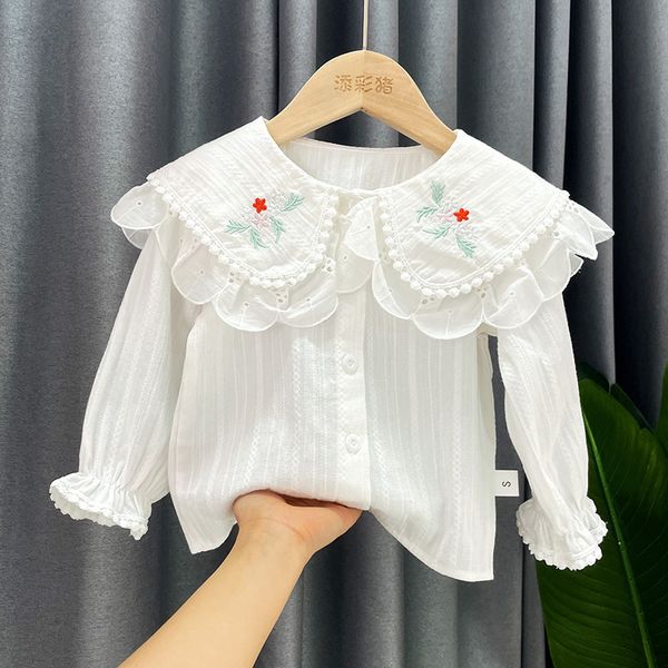 kids shirts girls' long-sleeved white embroidered baby shirt toddler girl fall children clothes fall clothes for toddler girls blouse g, White;black
kids shirts girls' long-sleeved white embroidered baby shirt toddler girl fall children clothes fall clothes for toddler girls blouse g, White;black