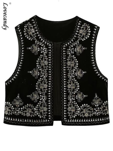 women's vests retro embroidery printed women's tank sleeveless o-neck tank cardigan tank spring fashion women's 230403, Black;white