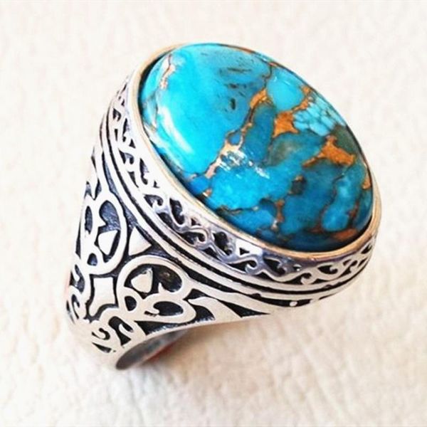 cluster rings vintage fashion carving turquoise gemstones for men women thai silver color jewelry bague bijoux party accessories gifts, Golden;silver
cluster rings vintage fashion carving turquoise gemstones for men women thai silver color jewelry bague bijoux party accessories gifts, Golden;silver