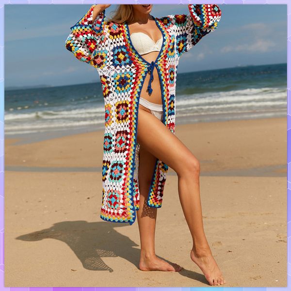 women s swimwear summer crochet bikini cover ups elegant boho kimono beach dress tunic woman clothes wear swim suit cover up robe 230403, White;black
women s swimwear summer crochet bikini cover ups elegant boho kimono beach dress tunic woman clothes wear swim suit cover up robe 230403, White;black