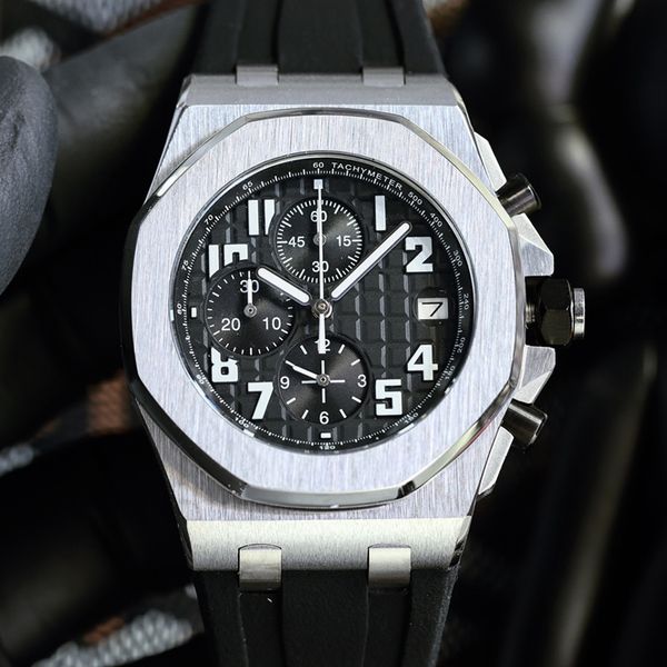 mens watch quartz movement watch 42mm fashion business designer watches montre de luxe watch for men, Slivery;brown
mens watch quartz movement watch 42mm fashion business designer watches montre de luxe watch for men, Slivery;brown