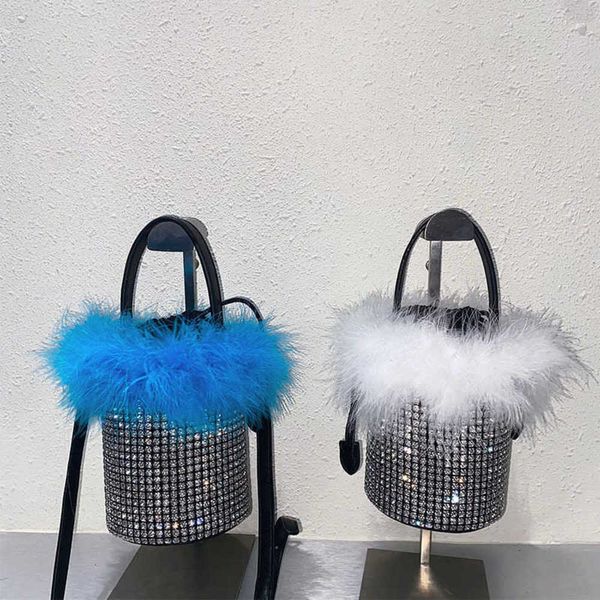 ostrich hair autumn and winter full of diamonds shiny and inflexible bucket bag inlaid with diamonds plush dinner portable messenger bag 230
ostrich hair autumn and winter full of diamonds shiny and inflexible bucket bag inlaid with diamonds plush dinner portable messenger bag 230