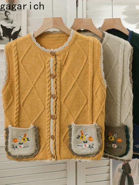 women's vests gagarich korean style vintage color matching plain loose fit thin tank women's autumn embroidery o-neck cardigan tan, Black;white
women's vests gagarich korean style vintage color matching plain loose fit thin tank women's autumn embroidery o-neck cardigan tan, Black;white