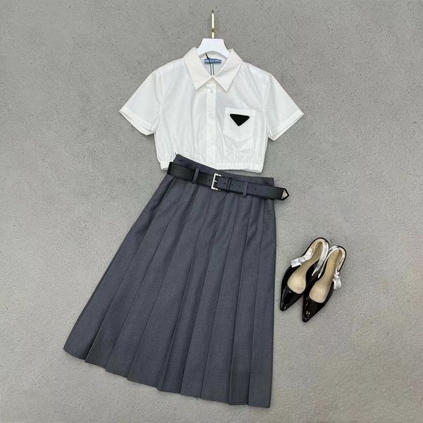 designer two piece dress woman fashion long skirt short shirt set summer casual commute suit women elegant pleated skirts sets with belt565, White
designer two piece dress woman fashion long skirt short shirt set summer casual commute suit women elegant pleated skirts sets with belt565, White