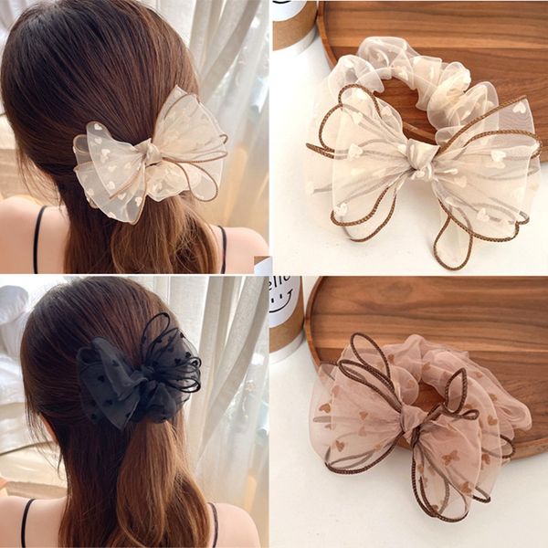 summer fairy ribbon bow mesh large intestine hair ring simple temperament french fashion sense tied hair rubber band head rope 2045, Slivery;white
summer fairy ribbon bow mesh large intestine hair ring simple temperament french fashion sense tied hair rubber band head rope 2045, Slivery;white