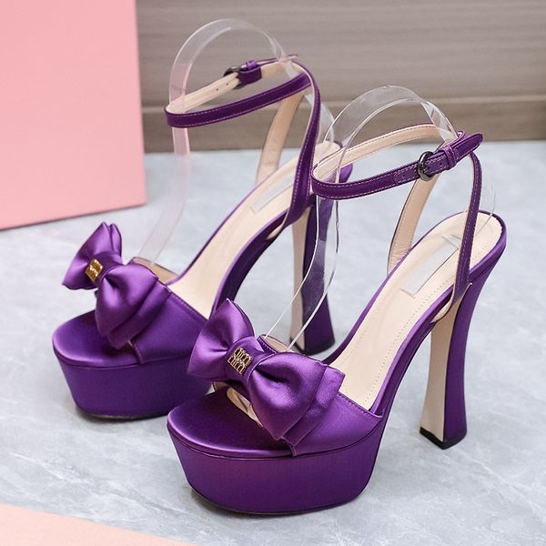 luxury designer high heels wedding party shoes purple belt buckle silk solid bow womens shoes thick heel platform sweet temperament high sen, Black
luxury designer high heels wedding party shoes purple belt buckle silk solid bow womens shoes thick heel platform sweet temperament high sen, Black