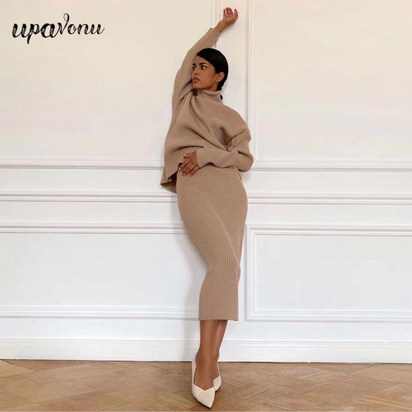 two piece dress women's knitted set fashion high neck long sleeve pullover high waist tight skirt 2-piece casual suit 230403, White
two piece dress women's knitted set fashion high neck long sleeve pullover high waist tight skirt 2-piece casual suit 230403, White