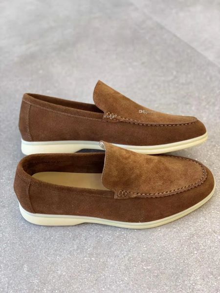 new luxury designer loro suede casual walking shoes charms embellished walk loafers couple genuine mens leather slip on flats for men sports, Black
new luxury designer loro suede casual walking shoes charms embellished walk loafers couple genuine mens leather slip on flats for men sports, Black