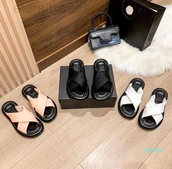 sandals vamp slipper outdoor beach shoes designer cross luxury women flat bottom solid color leather home leisure slippers 004 ccity, Black
sandals vamp slipper outdoor beach shoes designer cross luxury women flat bottom solid color leather home leisure slippers 004 ccity, Black