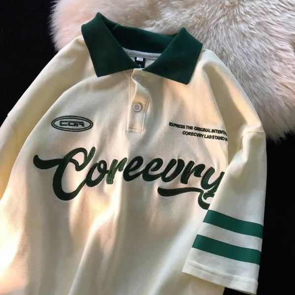 women's t-shirt summer student polo shirt short sleeved t shirt men and women japanese couple casual lapel half sleeve shirt y2k 230403, White
women's t-shirt summer student polo shirt short sleeved t shirt men and women japanese couple casual lapel half sleeve shirt y2k 230403, White