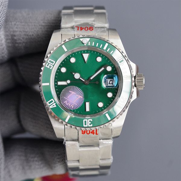 mens luxury wristwatch 40mm green dial 904l stainless steel band automatic mechanical movement glow band calendar sapphire mirror wristwatch, Slivery;brown
mens luxury wristwatch 40mm green dial 904l stainless steel band automatic mechanical movement glow band calendar sapphire mirror wristwatch, Slivery;brown