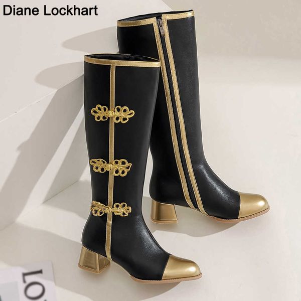 big size fashion knee high boots women coss play shoes autumn winter women's high boots black white gold chinese knot shoes 230403
big size fashion knee high boots women coss play shoes autumn winter women's high boots black white gold chinese knot shoes 230403