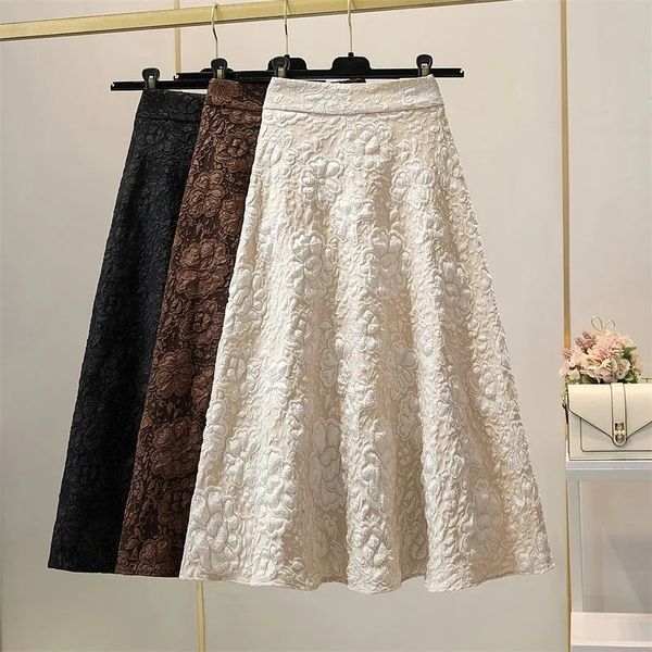 skirts lace vintage tight women's spring/summer high waist hollow embroidery flowers large swing umbrella skiing faldas aesthetics 2304, Black
skirts lace vintage tight women's spring/summer high waist hollow embroidery flowers large swing umbrella skiing faldas aesthetics 2304, Black