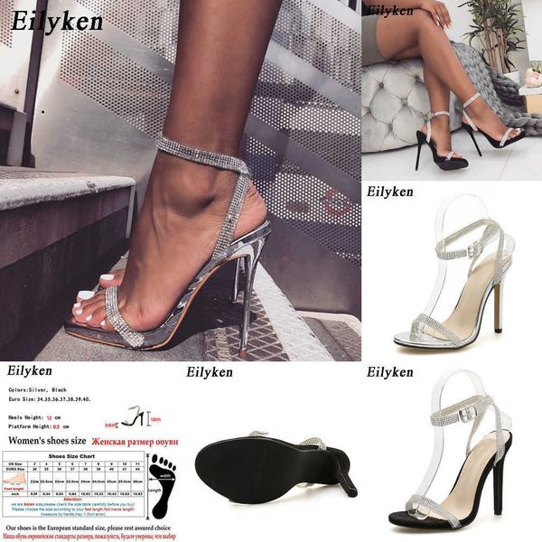 silver bling crystal women sandals high heels buckle strap gladiator women sandals stiletto wedding rhine stone 230306, Black
silver bling crystal women sandals high heels buckle strap gladiator women sandals stiletto wedding rhine stone 230306, Black