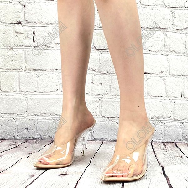 olomm new fashion women transparent slippers strange heels pointed toe nude casual shoes for women us plus size 5-.5, Black
olomm new fashion women transparent slippers strange heels pointed toe nude casual shoes for women us plus size 5-.5, Black