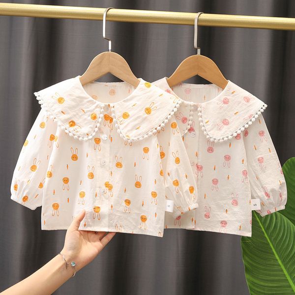 kids shirts baby girl spring and autumn cartoon rabbit print shirt cotton long sleeve polo korean children's clothing 230403, White;black
kids shirts baby girl spring and autumn cartoon rabbit print shirt cotton long sleeve polo korean children's clothing 230403, White;black
