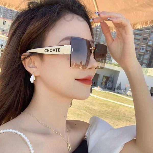 sunglasses designer new women's fashion gradient trimmed frameless large frame glasses chic 2scf, White;black
sunglasses designer new women's fashion gradient trimmed frameless large frame glasses chic 2scf, White;black