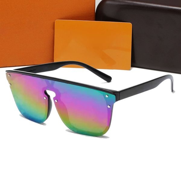 Women Designer Sunglasses Goggle Mens Sunglasses One-Piece Lenses Classic Sunglasses Black Eyeglasses Men Dazzle Color Street Travel Glasses 1001W3 With Box
Women Designer Sunglasses Goggle Mens Sunglasses One-Piece Lenses Classic Sunglasses Black Eyeglasses Men Dazzle Color Street Travel Glasses 1001W3 With Box