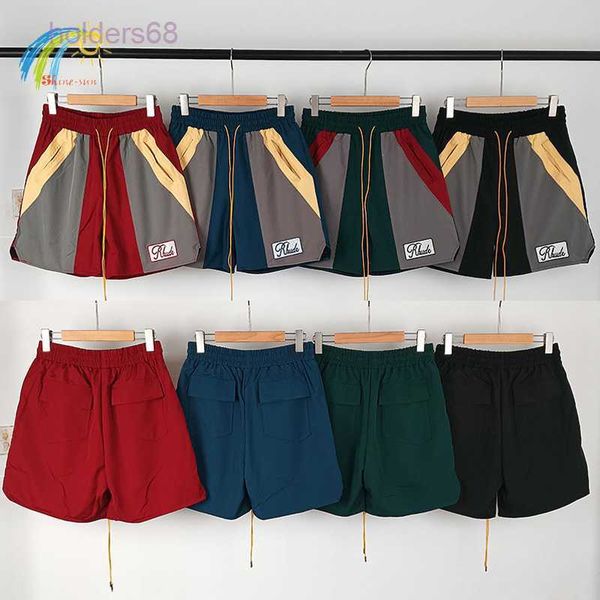 men's shorts embroidery rhude splice men women 1 1 green red gray color matching patchwork rhude breeches inside mesh with tags, White;black
men's shorts embroidery rhude splice men women 1 1 green red gray color matching patchwork rhude breeches inside mesh with tags, White;black