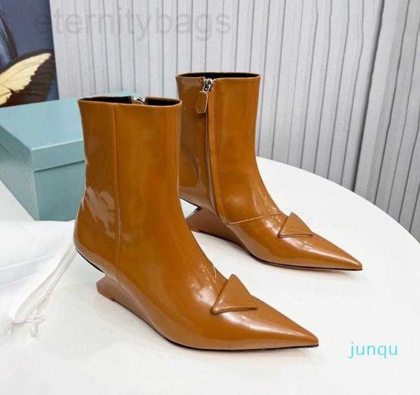 p triangle prad brushed women black leather ankle boots square toe boot mid-heel boots wedge heels fashion booties side zipper 2022
p triangle prad brushed women black leather ankle boots square toe boot mid-heel boots wedge heels fashion booties side zipper 2022