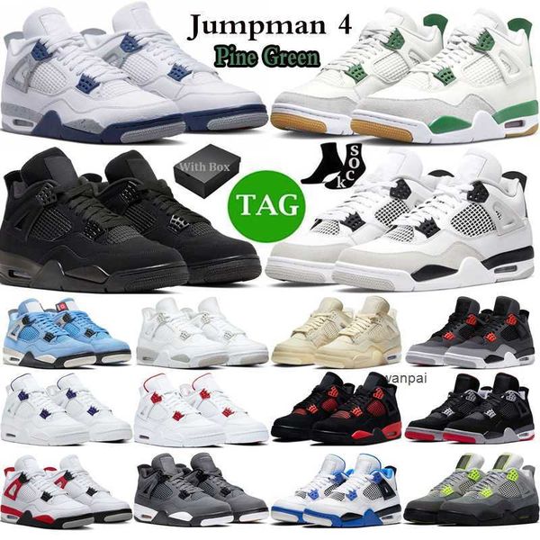 with box 4 basketball shoes men women 4s military black cat pine green pn dust seafoam midnight navy red thunder lightning mens trainers spo
with box 4 basketball shoes men women 4s military black cat pine green pn dust seafoam midnight navy red thunder lightning mens trainers spo