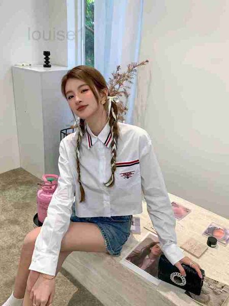 women's knits & tees designer 23 spring/summer new fashion personalized stereoscopic embroidery contrast color velvet stripe long sleev, White
women's knits & tees designer 23 spring/summer new fashion personalized stereoscopic embroidery contrast color velvet stripe long sleev, White