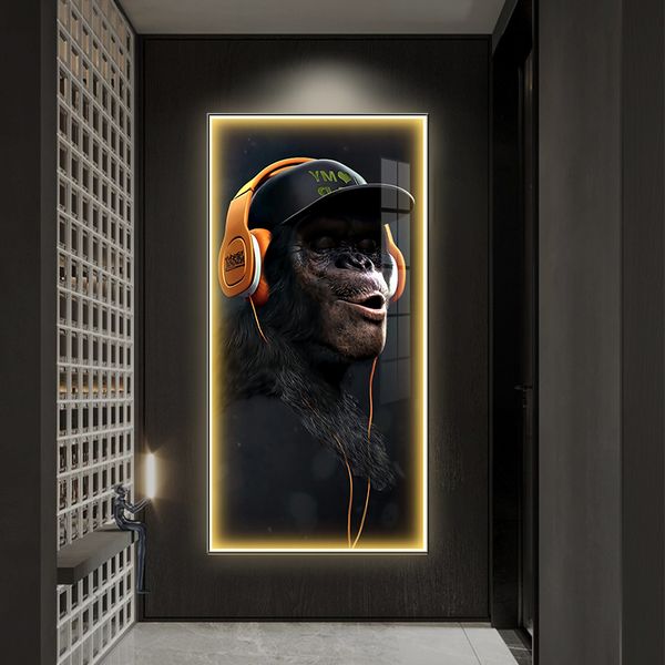 modern industrial style entrance decorative painting bar clubhouse aisle background wall painting animal orangutan hanging painting led ligh
modern industrial style entrance decorative painting bar clubhouse aisle background wall painting animal orangutan hanging painting led ligh