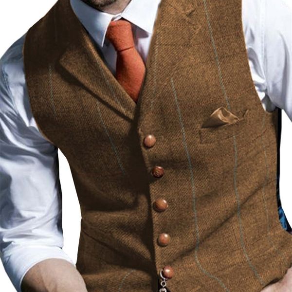 men's vests green plaid tweed wool waistcoat slim fit lapel suit casual groomsmen tuxedo for wedding 230331, Black;white
men's vests green plaid tweed wool waistcoat slim fit lapel suit casual groomsmen tuxedo for wedding 230331, Black;white