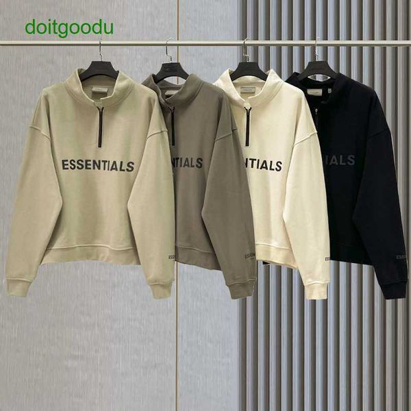 women and men's hoodies fear god essen fosg high street loose silicone letter plush half zip sweater men's autumn, Black
women and men's hoodies fear god essen fosg high street loose silicone letter plush half zip sweater men's autumn, Black