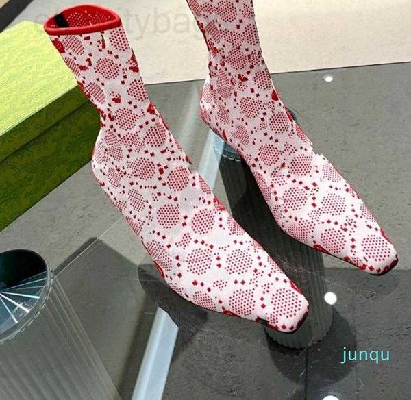 knitting ankle women's boots embroidered letter sock boots women's elastic mesh shoes high pointed heel breathable and comfortable, Black
knitting ankle women's boots embroidered letter sock boots women's elastic mesh shoes high pointed heel breathable and comfortable, Black