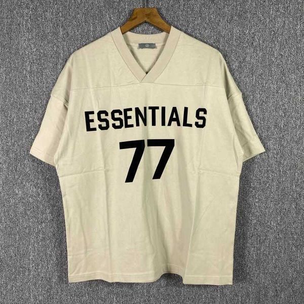 fe of co branded ia rich flocked 77 loose fit men's and women's v-neck short sleeve t-shirt, Black;brown
fe of co branded ia rich flocked 77 loose fit men's and women's v-neck short sleeve t-shirt, Black;brown