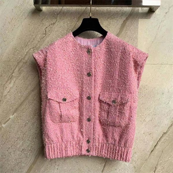 women's vests pink wool women's tank fall luxury designer jaqueta feminina sleeveless chaqueta printed good tank 230403, Black;white
women's vests pink wool women's tank fall luxury designer jaqueta feminina sleeveless chaqueta printed good tank 230403, Black;white