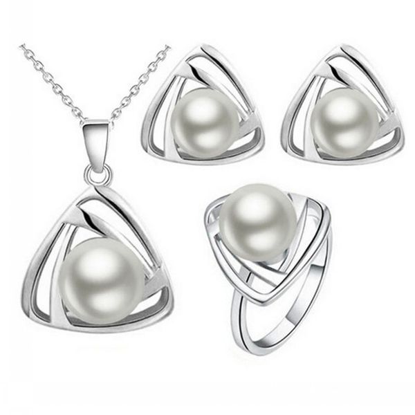 10sets/lot hollow triangle pendant necklace ear studs ring sets inlaid imitation pearl noble and elegant decorate adjeustable length europea, Silver
10sets/lot hollow triangle pendant necklace ear studs ring sets inlaid imitation pearl noble and elegant decorate adjeustable length europea, Silver