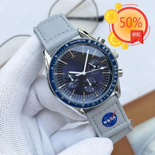 

Bioceramic Planet Moon Mens omegas Watches Full Function Quarz Chronograph Watch Mission To Mercury 42mm Luxury Watch Limited Edition Master Wristwatches2022