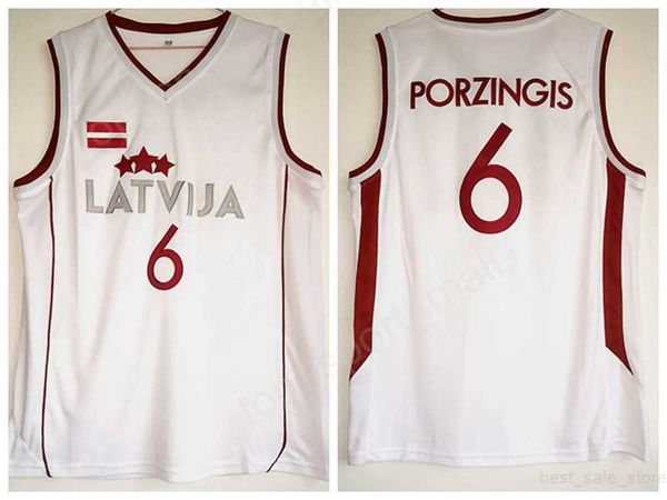 6 kristaps porzingis jerseys men sport latvija basketball jerseys porzingis uniforms team color white college, Black
6 kristaps porzingis jerseys men sport latvija basketball jerseys porzingis uniforms team color white college, Black