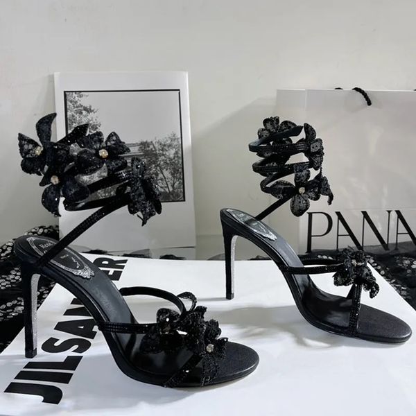 rene caovilla rhinestones crystal flower sandals stilletto heels slippers slides heeled shoes women's luxury leather outsole evening dr, Black
rene caovilla rhinestones crystal flower sandals stilletto heels slippers slides heeled shoes women's luxury leather outsole evening dr, Black