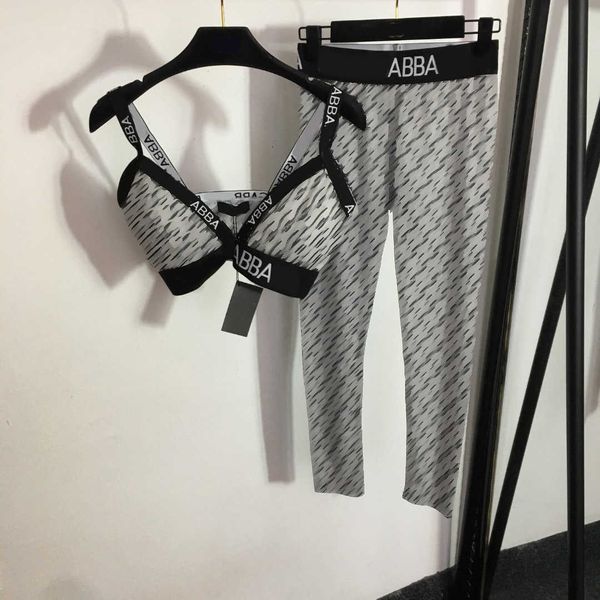 23ss yoga clothes womens tracksuits womens designer clothing letter print mesh stitching suspender underwear letter webbing elastic leggings, White
23ss yoga clothes womens tracksuits womens designer clothing letter print mesh stitching suspender underwear letter webbing elastic leggings, White
