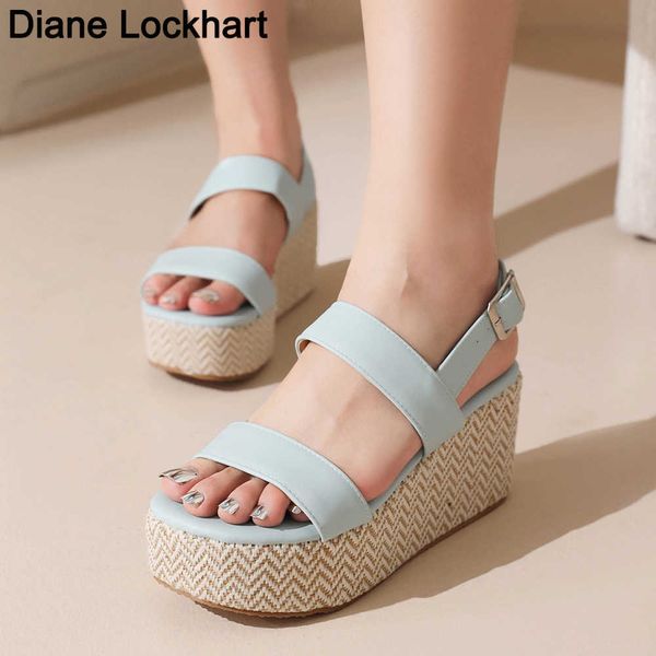 sandals woman summer solid color buckle open toe shoes women platform casual wedge romen sandalias de mujer 230403, Black
sandals woman summer solid color buckle open toe shoes women platform casual wedge romen sandalias de mujer 230403, Black