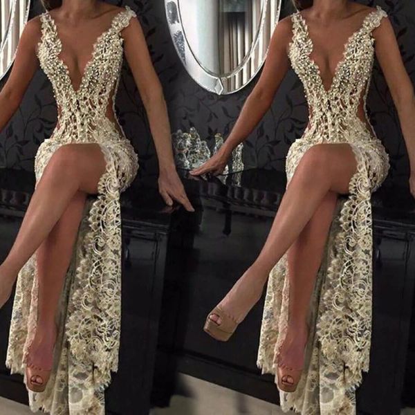 2023 mermaid evening dresses lace applique beaded front slit illusion v neck custom made floor length formal occasion wear arabic prom gown, Black;red
2023 mermaid evening dresses lace applique beaded front slit illusion v neck custom made floor length formal occasion wear arabic prom gown, Black;red