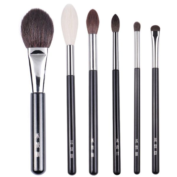 

Mydestiny Professional Makeup Brushes Set 6-pcs All-over Eye Shadow Cheek Blush Powder Blending Beauty Cosmetics Blender Tool