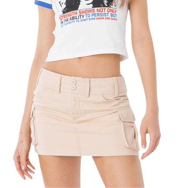 skirts harajuku punk women wild mini skirts solid low waist pencil skirt summer casual cargo short skirt with pocket streetwear bottoms p230, Black
skirts harajuku punk women wild mini skirts solid low waist pencil skirt summer casual cargo short skirt with pocket streetwear bottoms p230, Black