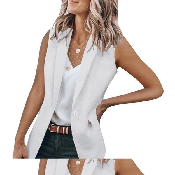 women's suits blazers blazer women clothing coat vest casual clothes spring autumn outerwear fashion elegant sleeveless jacket woman ca, White;black
women's suits blazers blazer women clothing coat vest casual clothes spring autumn outerwear fashion elegant sleeveless jacket woman ca, White;black
