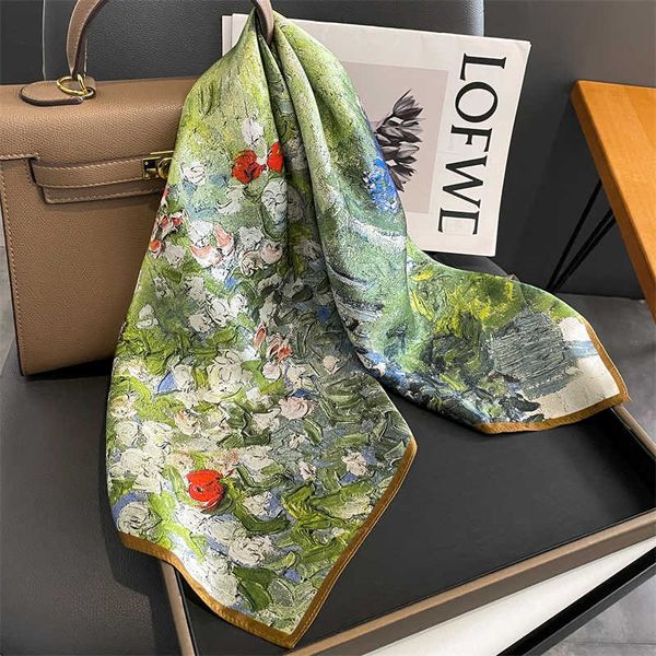 sarongs floral neckerchief % pure silk scarf for women new square shawl hair ribbon headband luxury brand neck tie wrist wrap bandana p23032, Blue;gray
sarongs floral neckerchief % pure silk scarf for women new square shawl hair ribbon headband luxury brand neck tie wrist wrap bandana p23032, Blue;gray