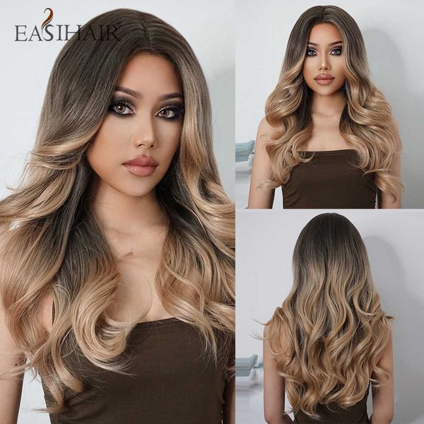 synthetic wigs easihair long brown ombre wavy wigs for women synthetic chestnut heat resistant middle part cosplay wig 230227, Black
synthetic wigs easihair long brown ombre wavy wigs for women synthetic chestnut heat resistant middle part cosplay wig 230227, Black