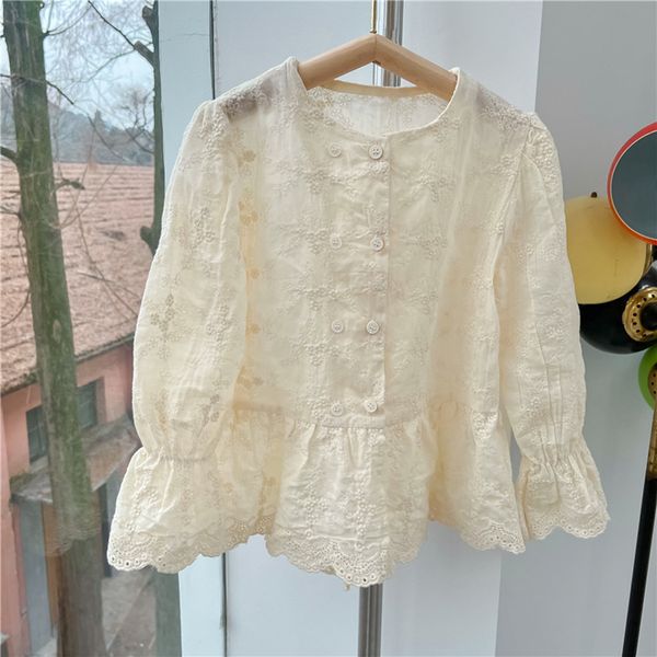 kids shirts spring korean toddler girl lce shirt embroidered beige soft breathable princess shirt children's baby dress 230403, White;black
kids shirts spring korean toddler girl lce shirt embroidered beige soft breathable princess shirt children's baby dress 230403, White;black
