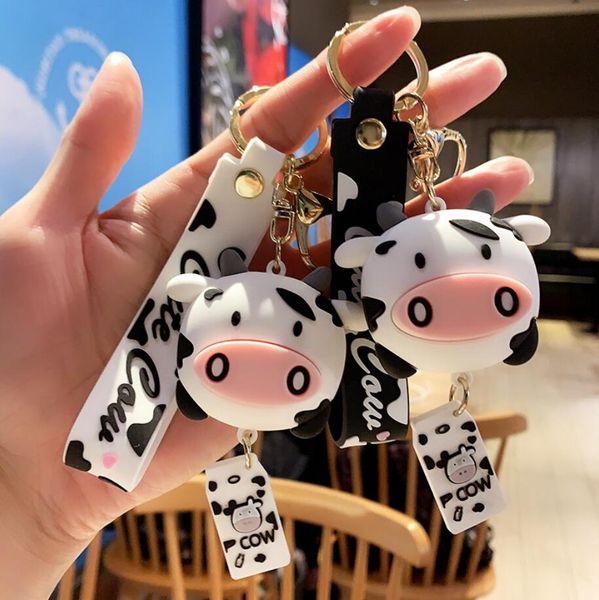 cartoon silicone cows keychain creative cute animal milk cow pendant car key chains bag accessories jewelry christmas gift, Silver
cartoon silicone cows keychain creative cute animal milk cow pendant car key chains bag accessories jewelry christmas gift, Silver