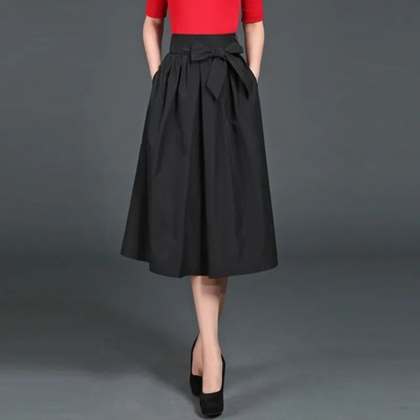 skirts size elastic waist belt lace bowknot midi ski office women's black pleated korean fashion ski elegant 230403
skirts size elastic waist belt lace bowknot midi ski office women's black pleated korean fashion ski elegant 230403