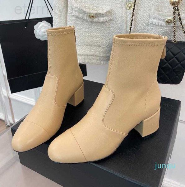 short ankle boots boots women 's boots sheep leather square heel 5cm round toes thick heel back zipper fashion 2022 new ccity, Black
short ankle boots boots women 's boots sheep leather square heel 5cm round toes thick heel back zipper fashion 2022 new ccity, Black