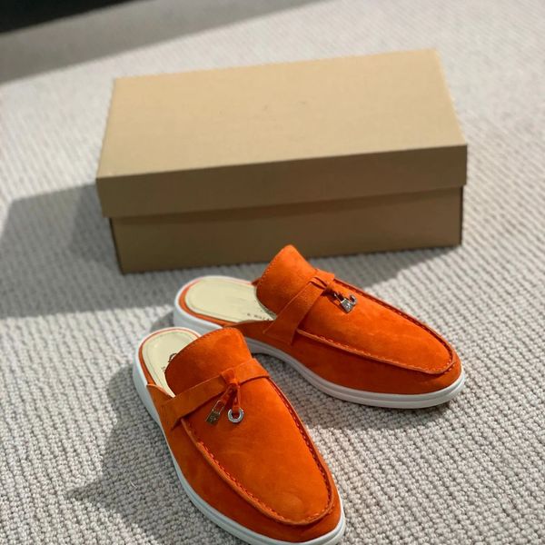 luxury lp piana men shoes charms embellished walk suede half tow loafers couple genuine leather casual slip on flats for women sports dress, Black
luxury lp piana men shoes charms embellished walk suede half tow loafers couple genuine leather casual slip on flats for women sports dress, Black