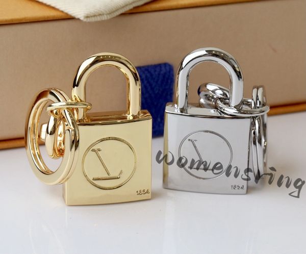 with box keychain luxury designer gold metal key buckle classic brand letter sliver lock pendant stylish keychains bag ornaments, Silver
with box keychain luxury designer gold metal key buckle classic brand letter sliver lock pendant stylish keychains bag ornaments, Silver
